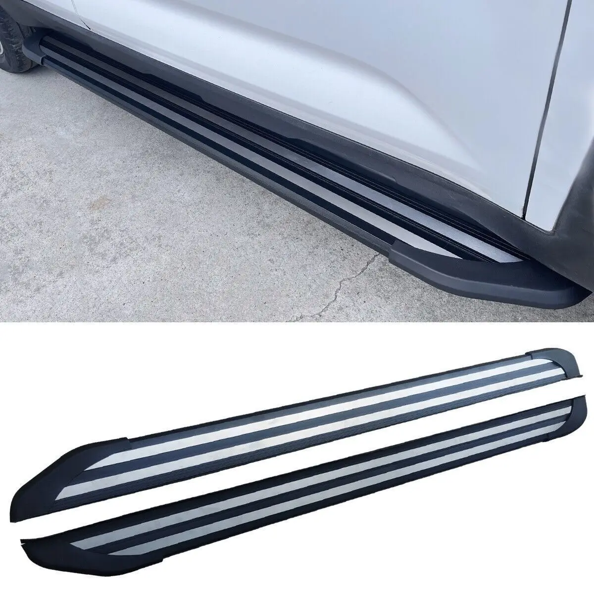 

2pcs fixed Side Step Pedal Running Board Nerf Bar fits for Toyota Highlander Kluger 2014-2019