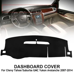 Dashboard Cover Mat For Chevy Silverado GMC Yukon Tahoe 2007-2014 Dash Cover Mat Sun Shade Protector Anti Glare Car Accessories