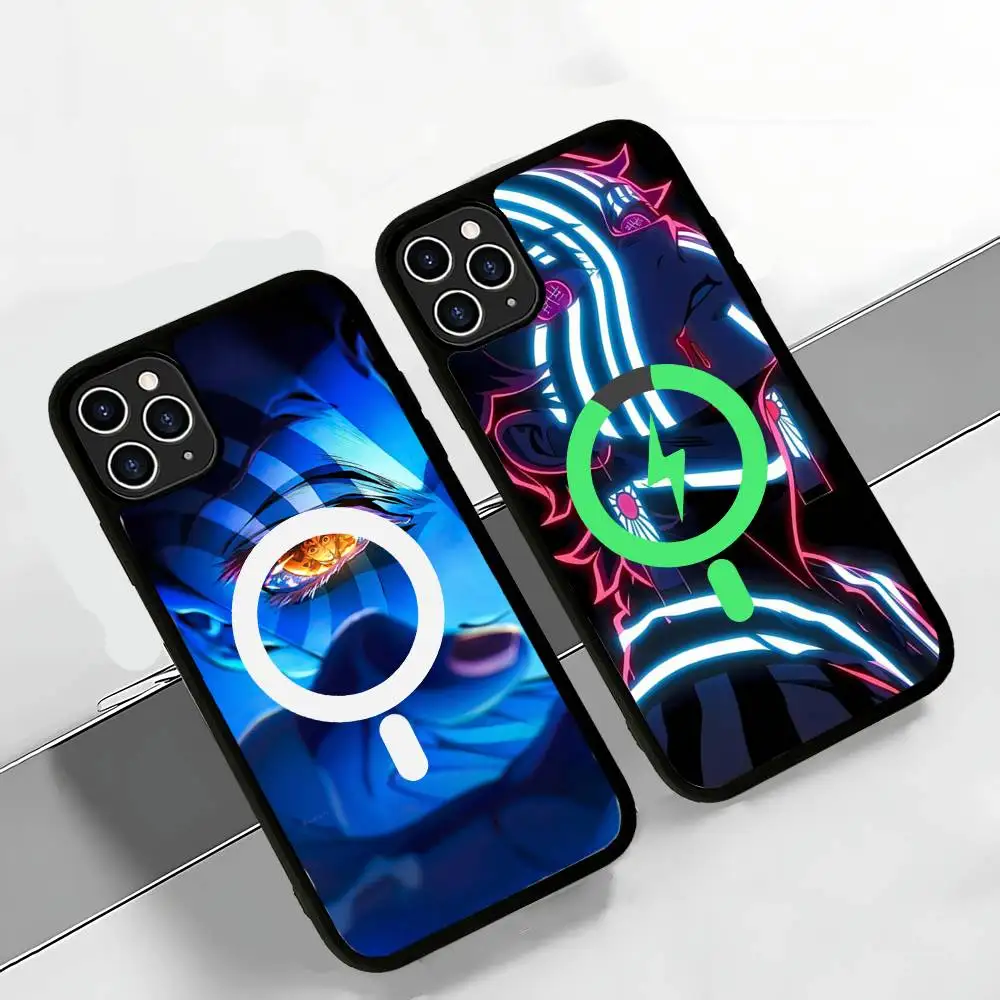 

Popular Anime Akaza D-Demon S-Slayer Magsafe Magnetic Phone Case For IPhone 17 16 15 14 13 12 11 Plus Pro Max PC+TPU Cover