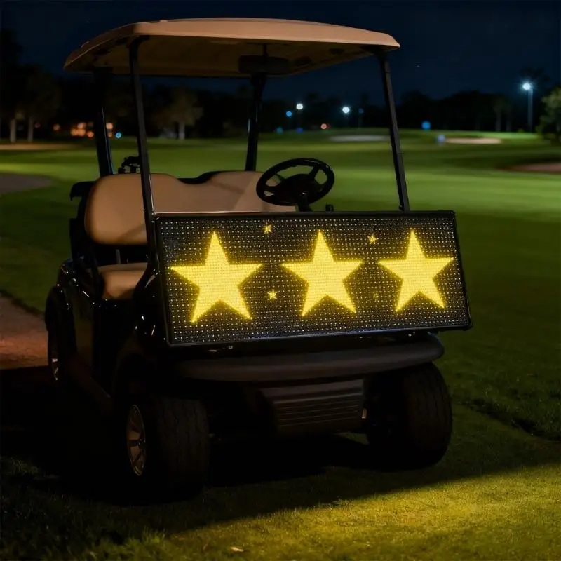 M5TC Extreme Thin Flexible LED Display Screen for Golfing Wagons Customizable Visuals Control IP65 Impermeable