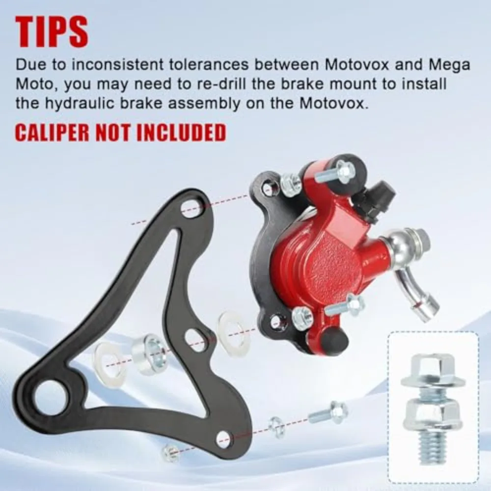 Mini Bike Hydraulic Brake Caliper Bracket for Monster Mega Moto MMB80 80cc MM-B105 105cc FRP GMB100 98cc for Coleman RB100 RT100