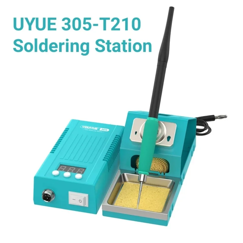 

UYUE Portable 305-T210 LED Soldering Station Compatible 210 Soldering Iron Tips T210 Handle Electronic Welding Rework Station