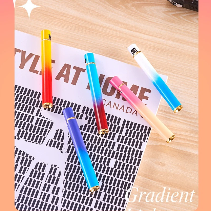 Mini Soft Flame Lighter Cigarette Style Grinding Wheel Flint Torch Gas Lighters Pocket Lighter Cigarette Accessories Gadget Gift - Image 5