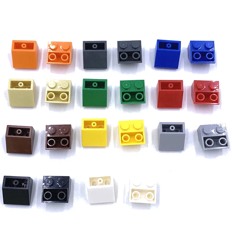 20 Stück DIY Technische Neigung umgekehrt 45 °   2x2 Slope Anti-abgeschrägte Ziegel MOC Teile Bausteine Spielzeug für Kinder Kompatibel 3660