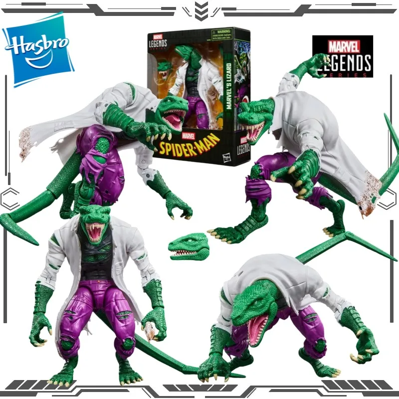 

Hasbro Original Marvel Legends Lizard (Dr. Curt Connors) Spider-Man Villain 6 Action Figure Toys for Boys Girls Gift Model