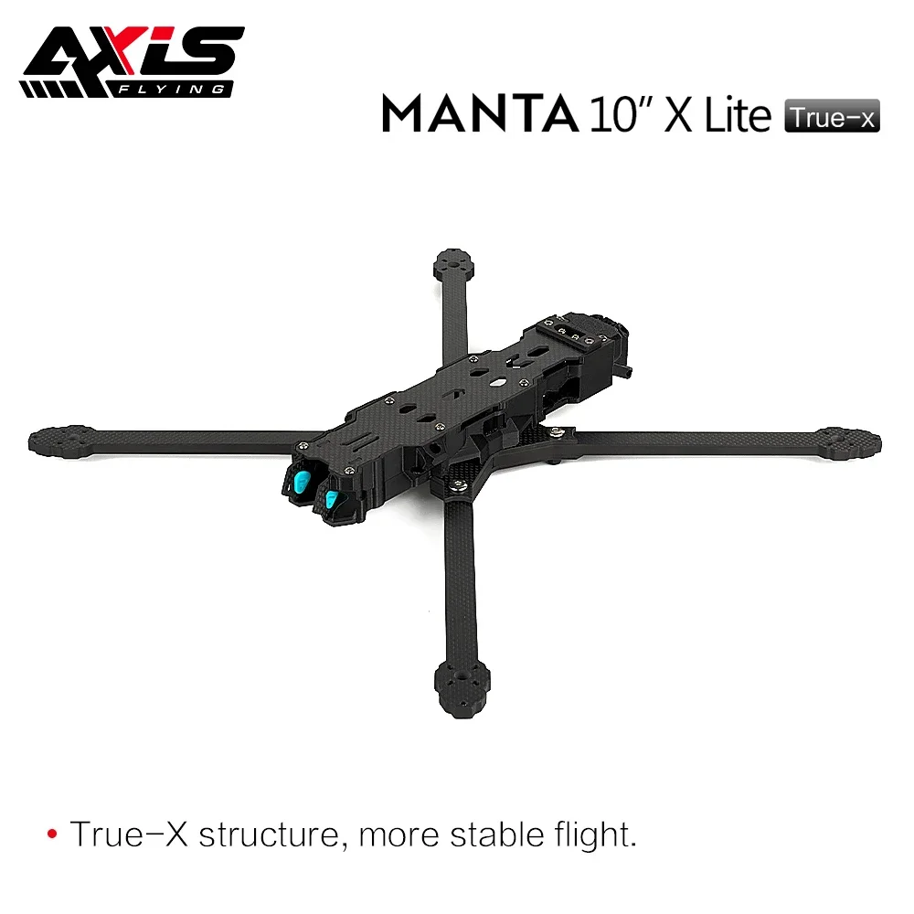 

Axisflying MANTA10" Lite 10inch Ture X Frame Kit 402mm Wheelbase T700 Carbon Compatible 10inch Propeller for RC FPV Drone