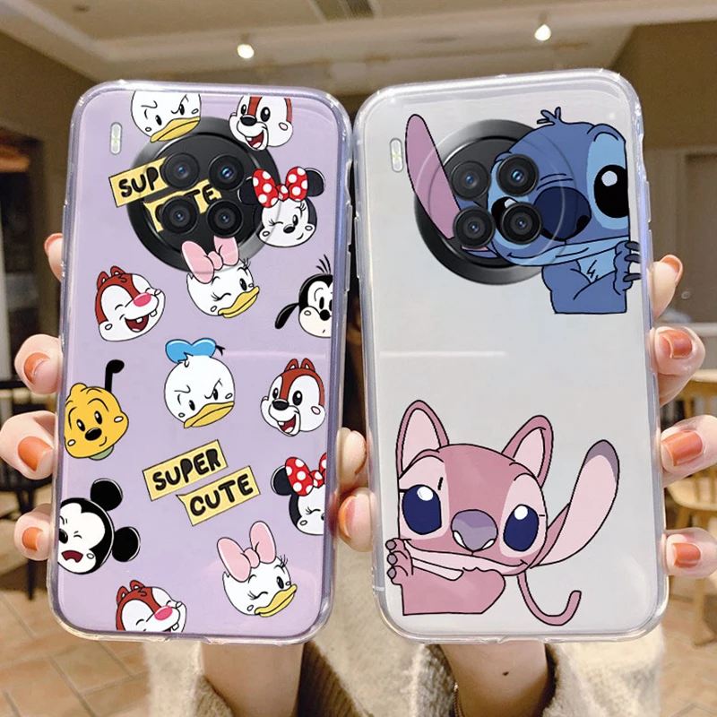 Funda transparente de TPU para teléfono Redmi 13C 4G POCO C65, Mickey, Minnie Mouse, Daisy, Pato Donald, Stitch, POCO C65