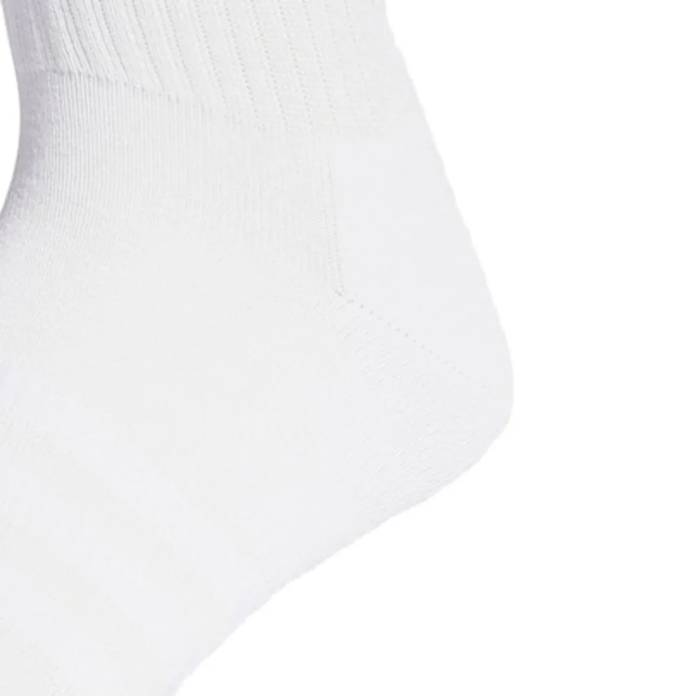 Adidas Men's and Women's Sports Socks - 3-Pack: Neon Red, Bright Blue, and Turf Green - Breathable Mid-Calf Running Socks IC1314 view 4
