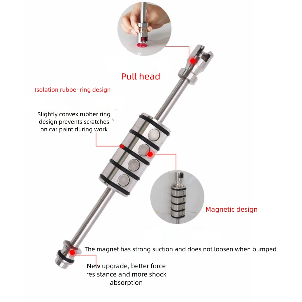 PDR Magnetic Slide Hammer Dent Puller Tool Dent Pull Hammer For Auto Body Repair 6