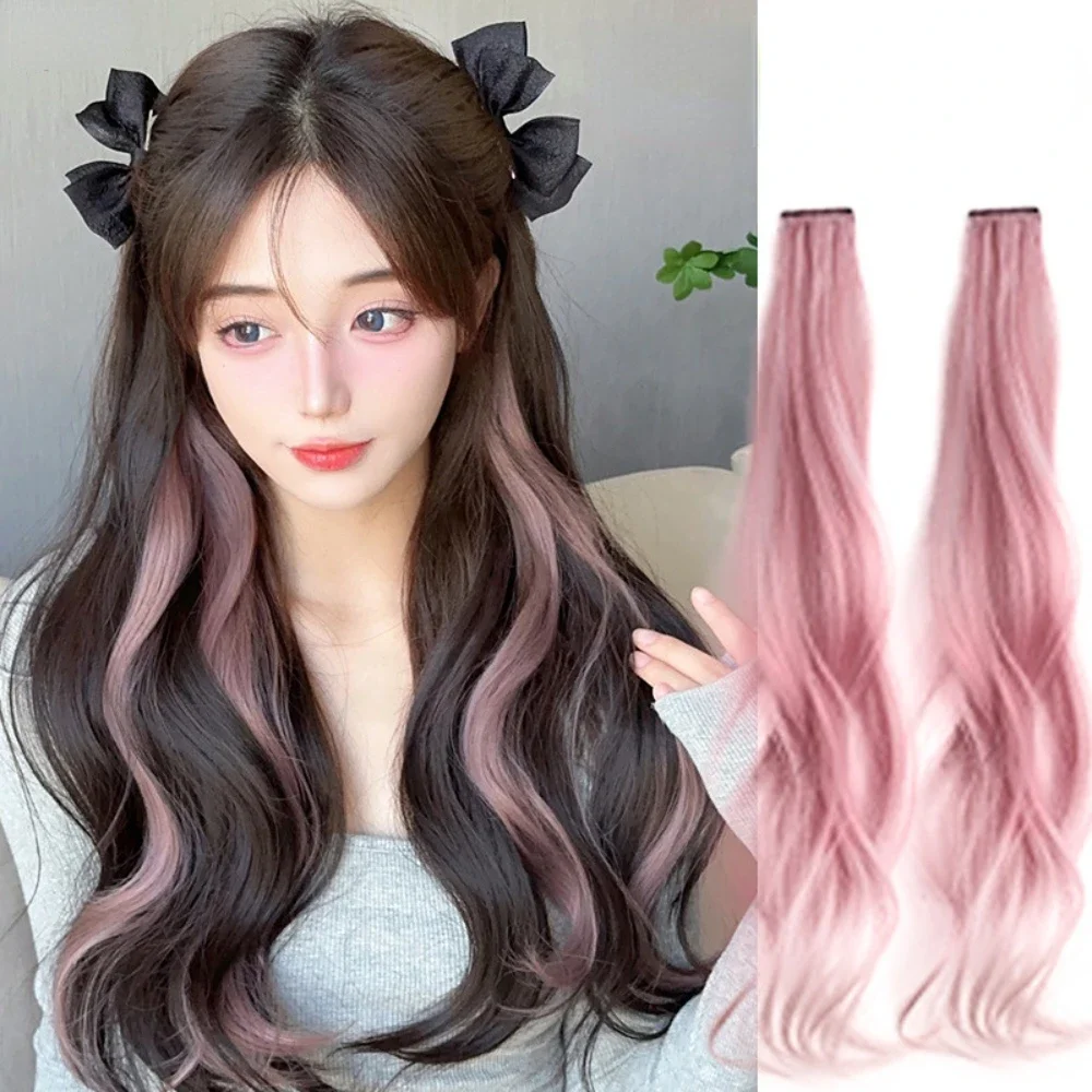 1pc Colorful Hair Extension Pony Tail Hairpiece Synthetic Ponytail Extension Hair for Women Hair Claws Clip on Ponytail Headwear