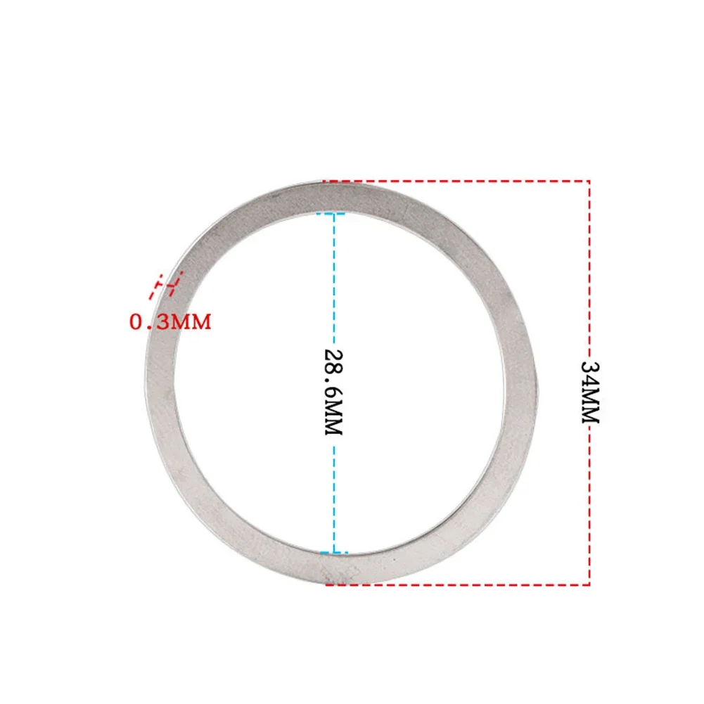 Bike Bicycle Headset Up Washers Spacer 0.3mmx28.6mm 1 1/8 Inch Headset Plug Adjustment Spacer Fine-tuning Shim Washer Accessory