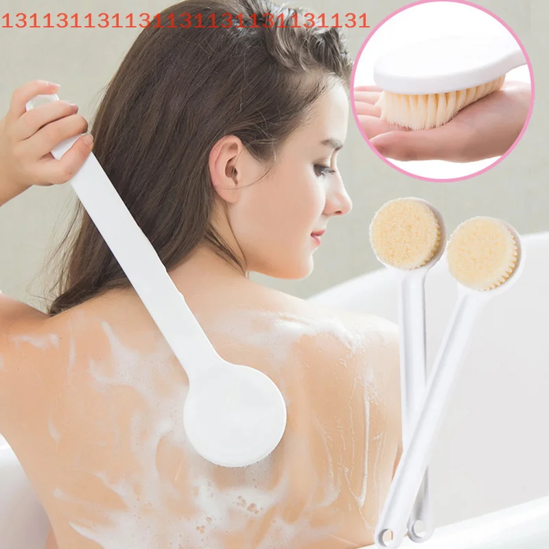

Long Handle Back Brush For Shower Soft Bristles Body Exfoliating Bath Brush Skin Health Shower Back Scrubber Bath Supplies