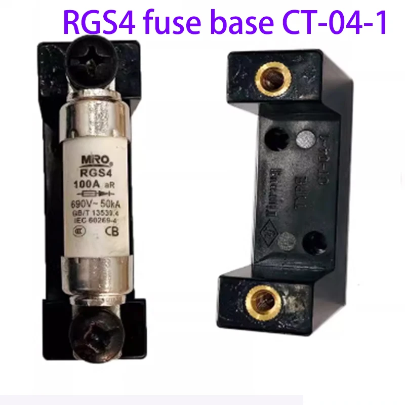 

Предохранитель RGS4 специальная база CT-04-1 1P 1-позиционная черная база предохранителя CT-04-1