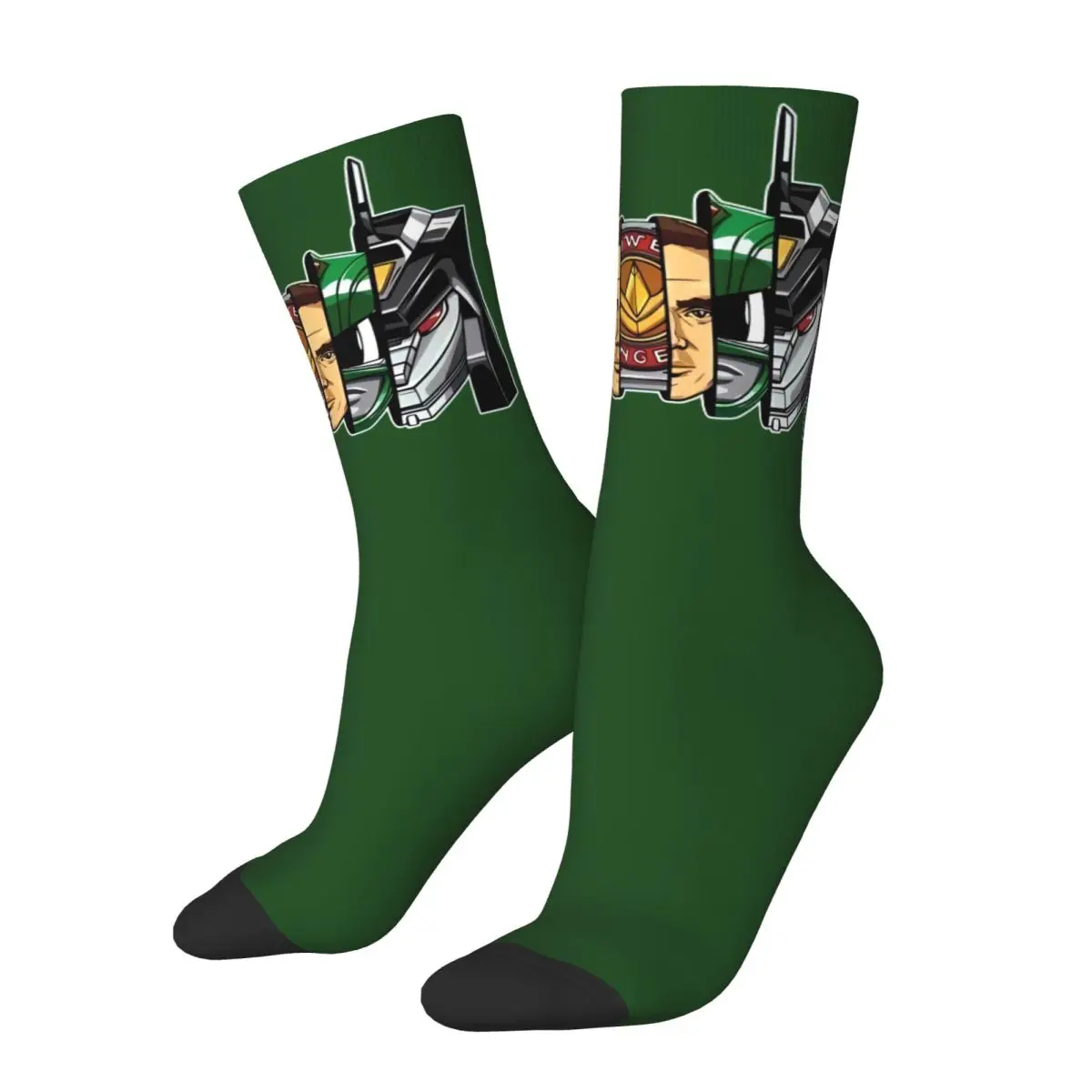 3D printing cosy Unisex Outdoor Mmpr Green Yellow Ranger High elasticity polyester fiber Interesting Four Seasons Socks