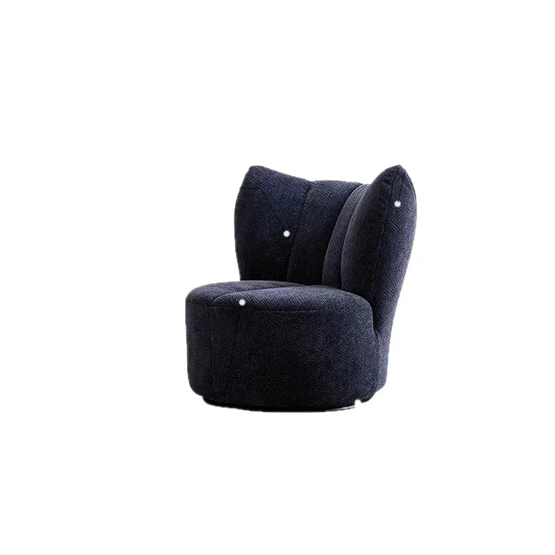 

Wabi Stillwind Chenier Starry Sky Fabric Single Sofa, Modern Simple Balcony Leisure Chair, Rotating Lazy Living Room