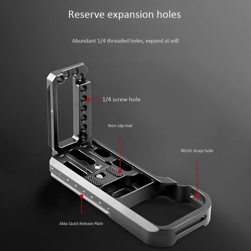 Dedicated L-Bracket Plate for Panasonic Gh4 Gh5 Gh5S Camera Cage L Plate Vertical Slr Quick Release Plate