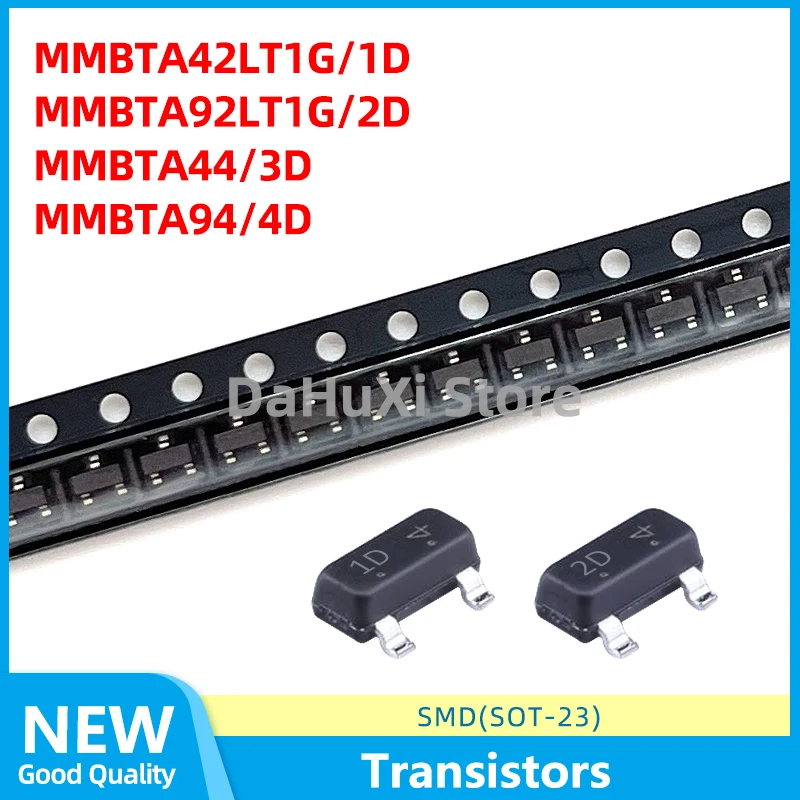 20PCS MMBTA42LT1G 1D MMBTA92LT1G 2D MMBTA44 3D MMBTA94 4D SOT-23 Plastic-Encapsulate Transistors