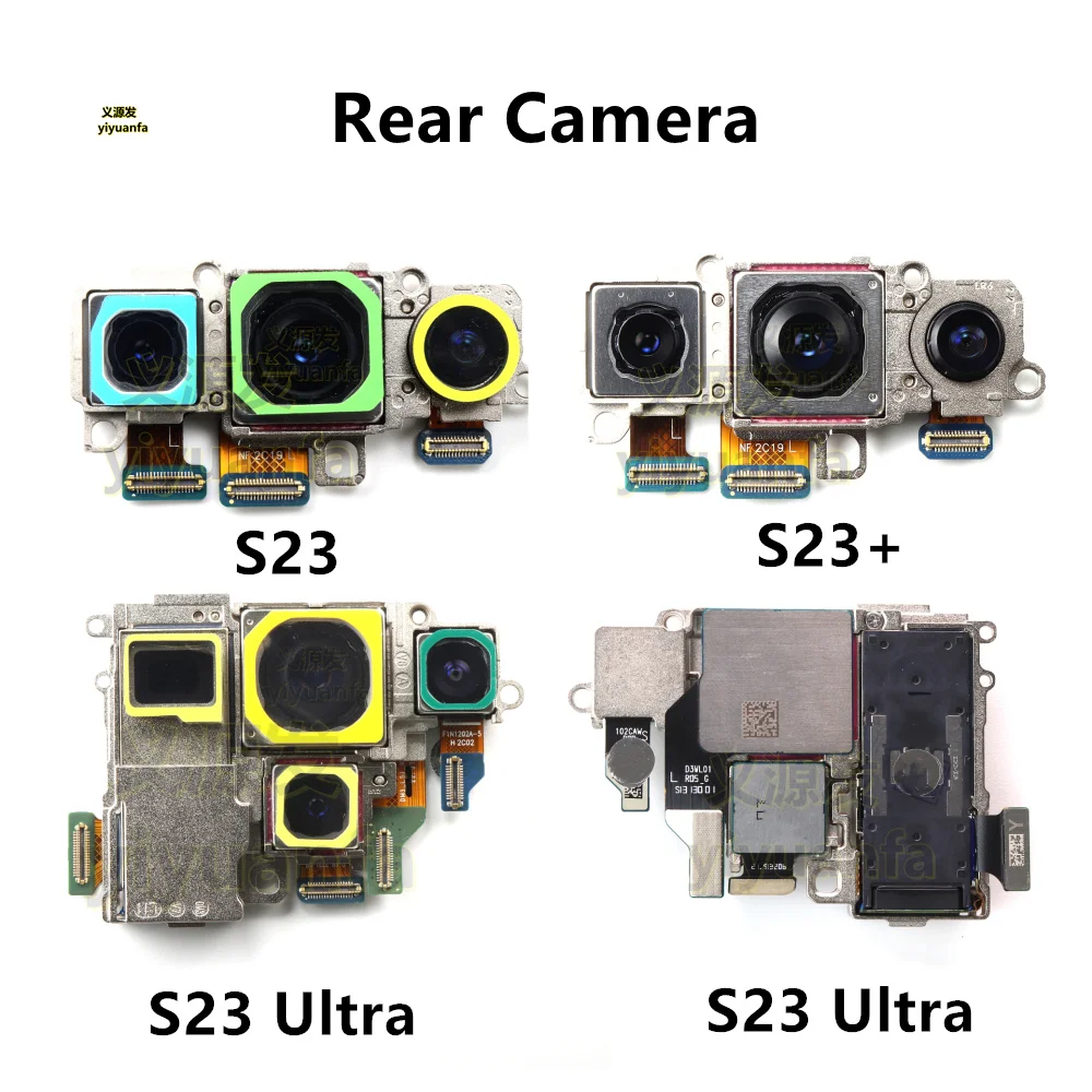 Rear Facing Camera Module Flex Cable For Samsung Galaxy S23 S23+ Plus Ultra Telephoto + ultrawide + Wide + Main Camera Periscope