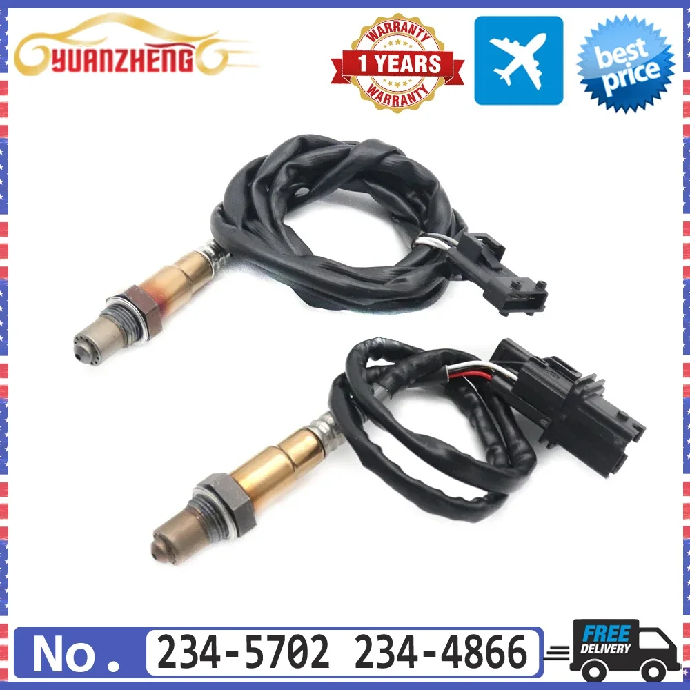 2pcs 234-5702 234-4866 Front Rear Air Fuel Ratio Lambda O2 Oxygen Sensor for Volvo C30 C70 S40 S60 S70 S80 V50 V70 1999-2011