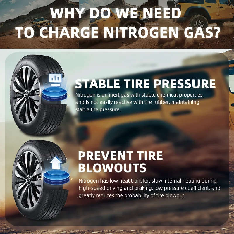 Transporte rápido do inflador automático portátil para gerador de pneus de nitrogênio