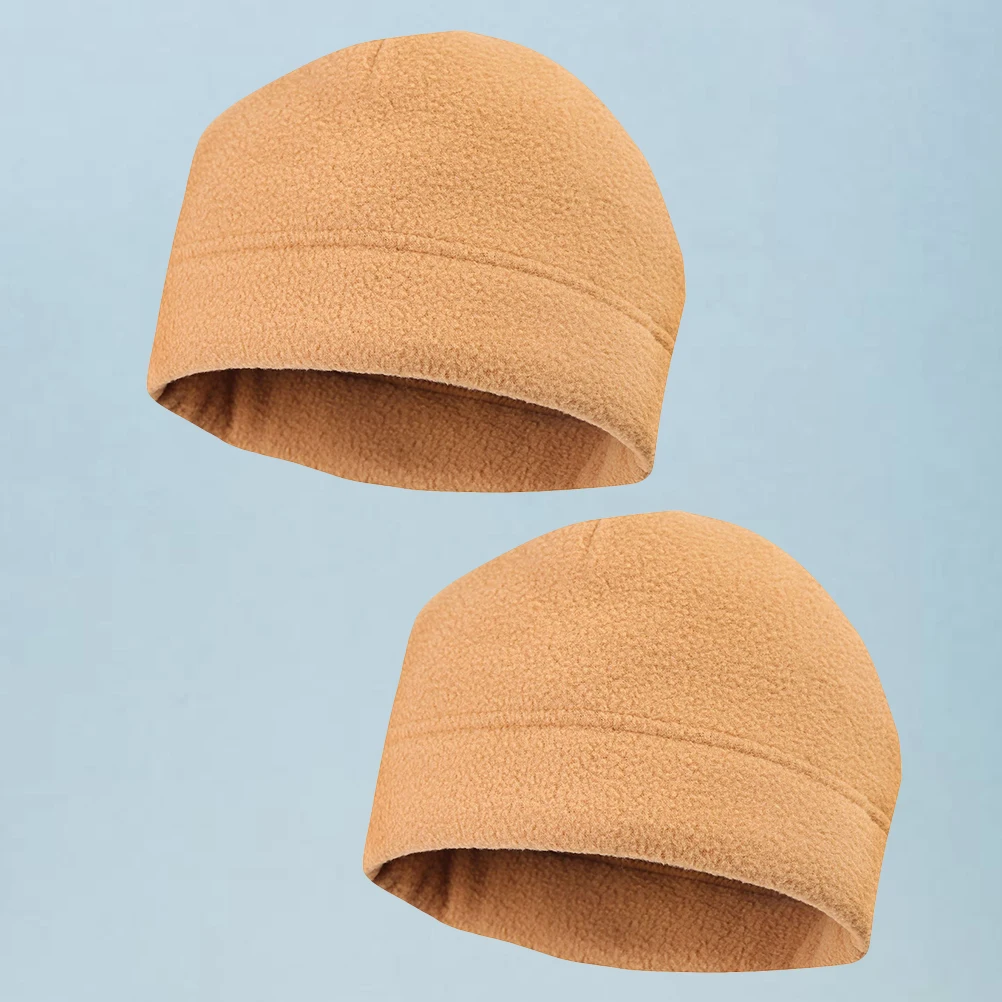 

2Pcs Fleece Warm Cap Skiing Riding Autumn Winter Thickening Riding Cap Men Women Cycling Accessories Winter Wear