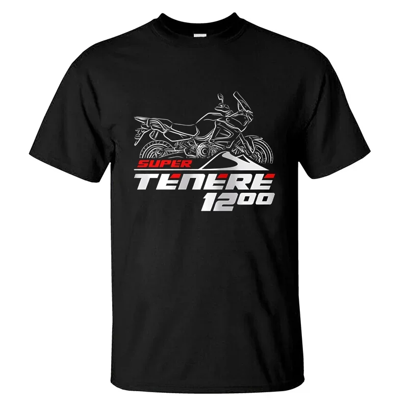 

2024 Men T Shirt Casual T-shirt Yamahas XT 1200Z Super Tenere 2010-2024 Graphic Summer Short Sleeves 100% Cotton S-3XL Cool Tee