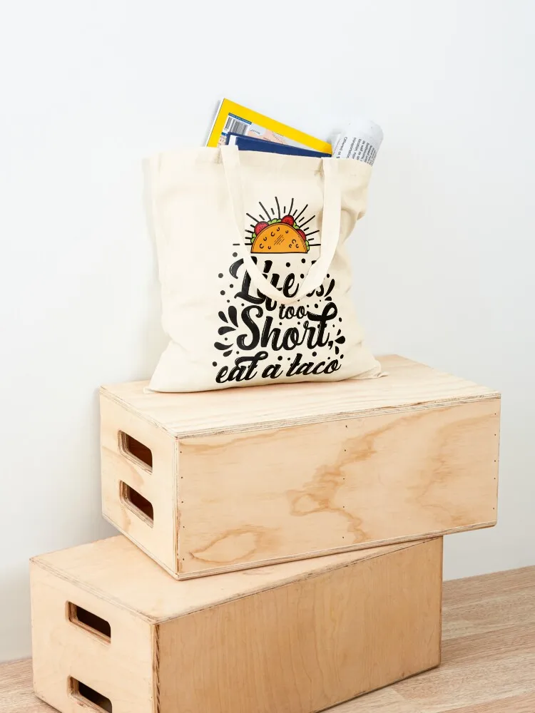 Taco Design Tote Bag ecological bags canvas tote bags tote bag men's Lady bag