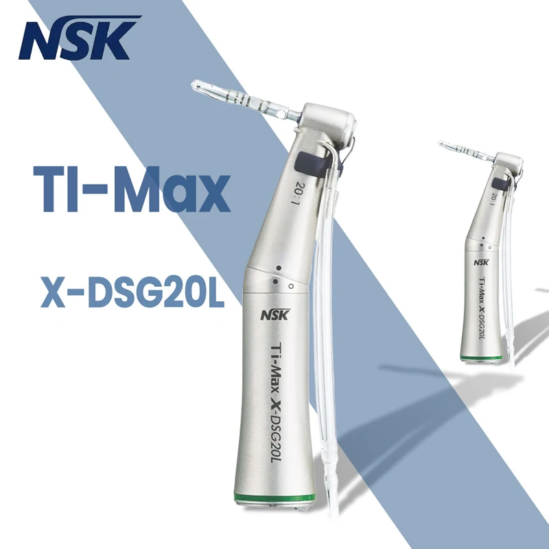 

NSK Ti-Max X-DSG20L Dental Implant Contra Angle Handpiece 20:1 Green Ring Handpiece CA-burs (Ø 2.35 mm) ISO E-Type