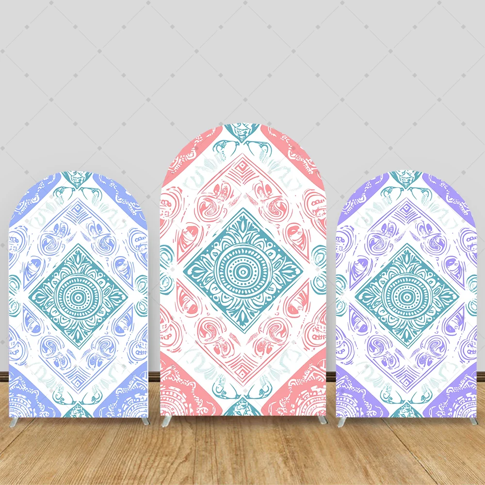 

Bohemian Style Arched Cover Backdrop for Kids Birthday Party Background Wedding Pregnant Chiara 2-sided Decorations