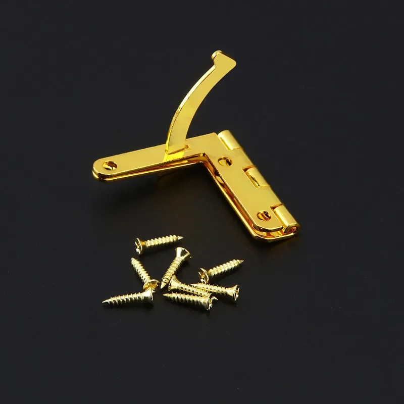 10pcs 90 Degree 30X33mm Angle Hinge Support Frame Jewelry Wine Case Wooden Cigar Gift Box Lid Support hinge Furniture Hardware