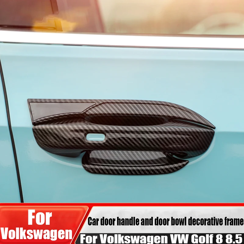 

For Volkswagen VW Golf 8 8.5 car door handles door bowls decorative strips car exterior decoration products scratch resistant
