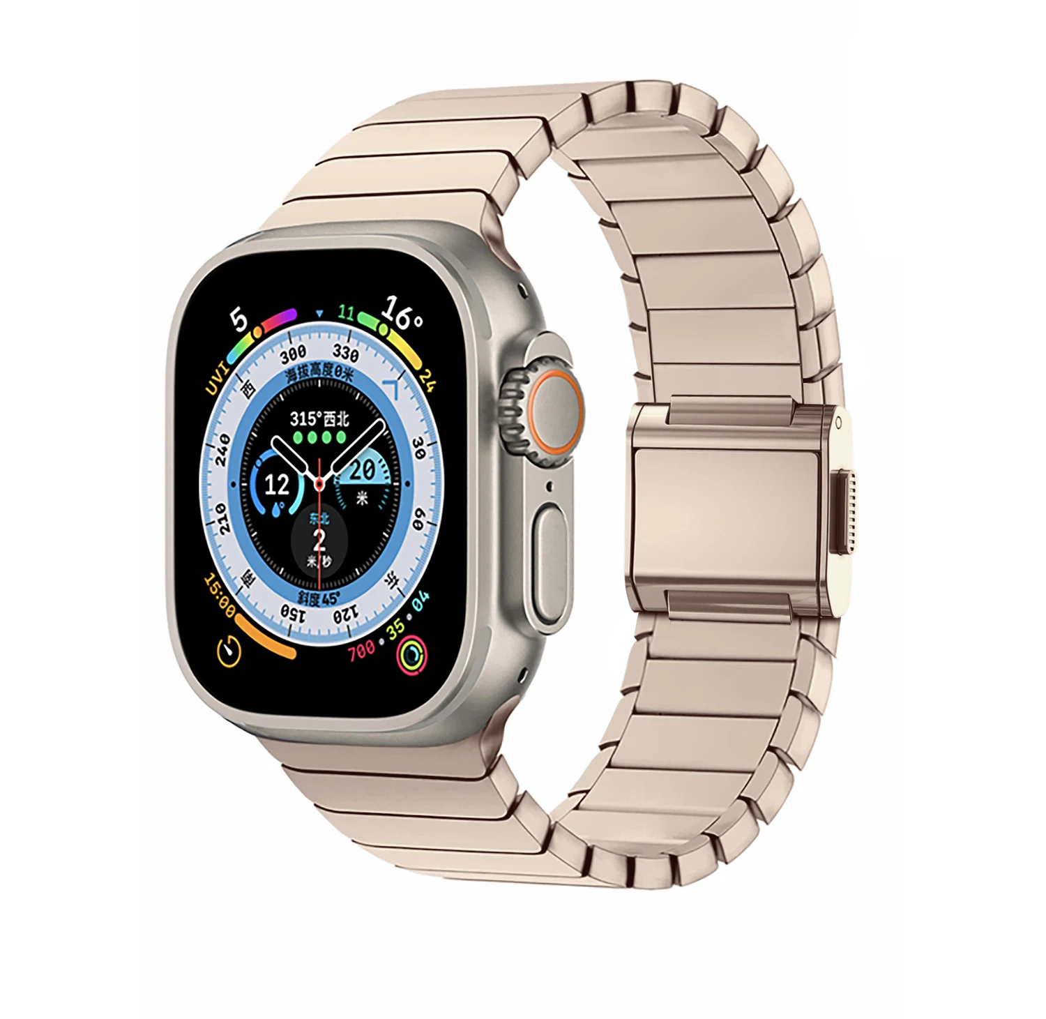 Titanium Strap for Apple Watch Ultra 2 49mm 46mm 45mm 44mm 42mm Metal Magnetic Watchbands iWatch series 10 Ultra 9 8 7 6 5 4 SE