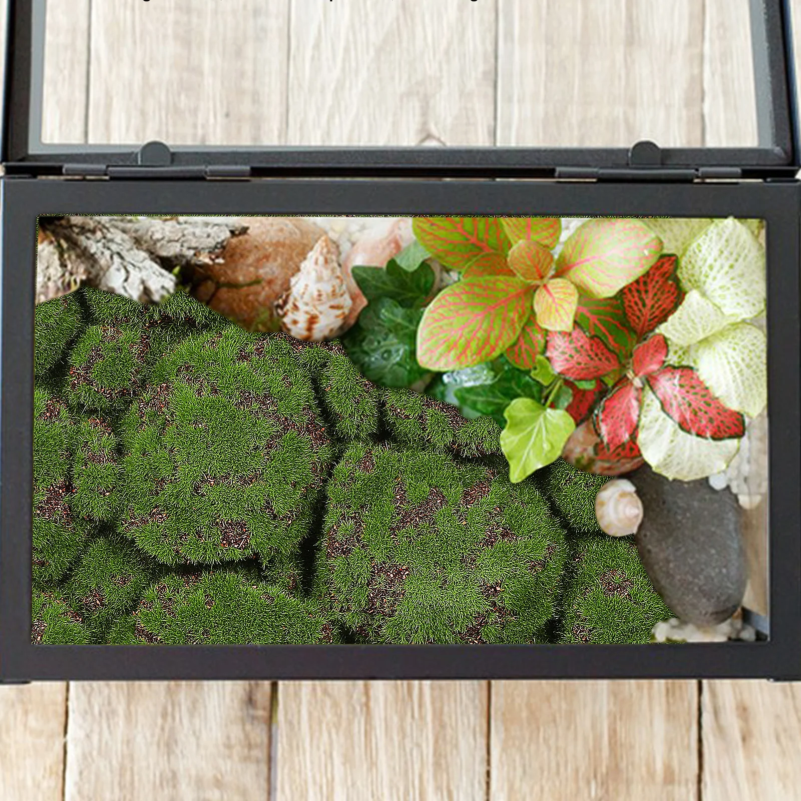 

2Pcs Landscape Plant Wall Moss Mat Realistic Artificial Greenery Wall Panel for Home Office Decor Easy Install Fade Resistant