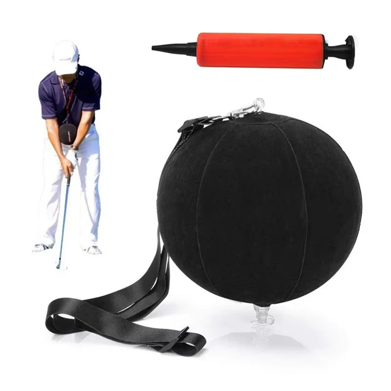 Golf Swing Trainer Ball With Smart Inflatable Assist Posture Correction Training For Golfers Dropshipping Smart Impact Ball