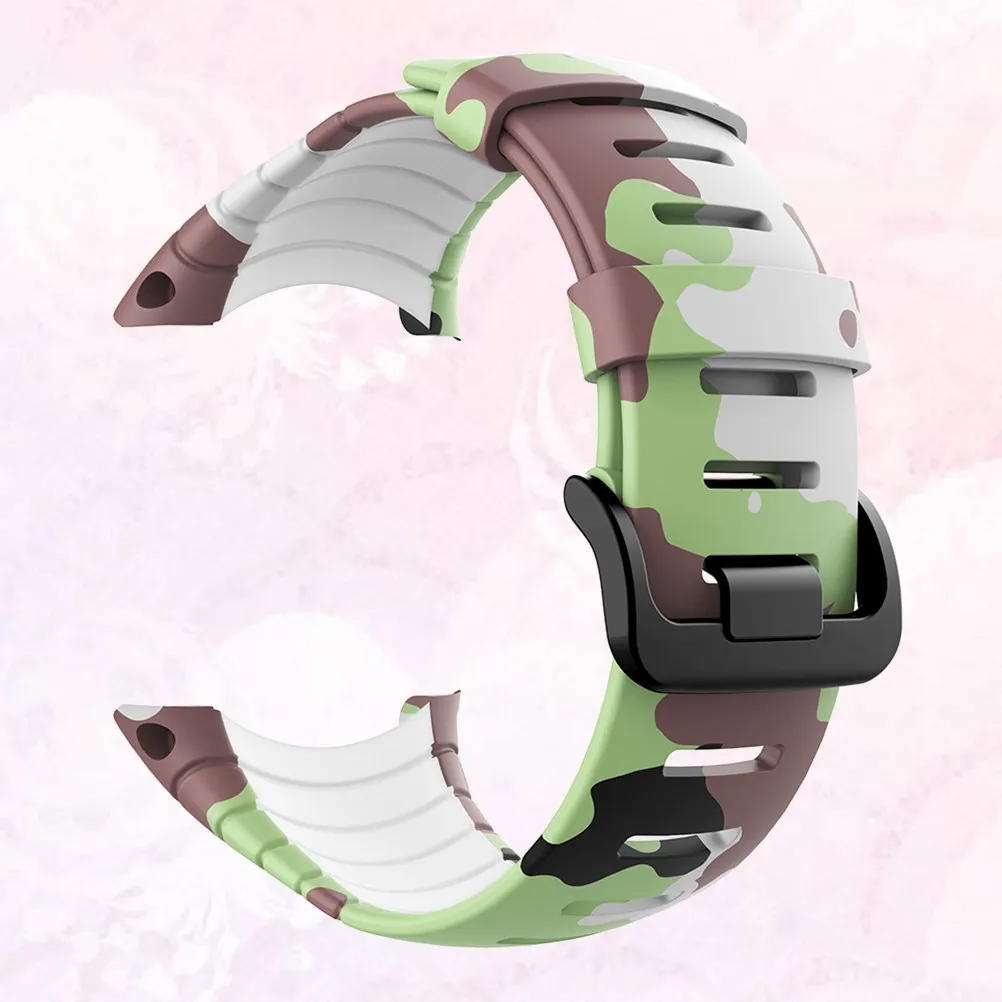 

1 шт. стильный ремешок для часов из ТПУ с принтом, гипоаллергенный, без запаха, экологически безопасный, удобный, регулируемый, идеально подходит для мужчин, женщин, унисекс