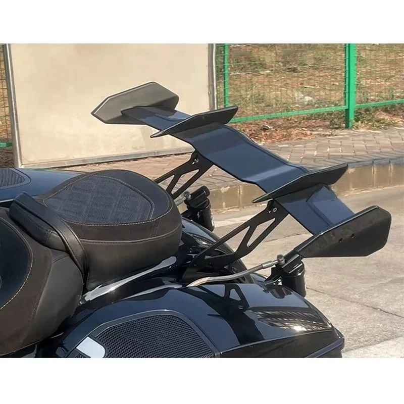 انفصال ABS الخلفي سبويلر الذيل الجناح العلوي الفاصل مشرق الأسود ل 2015-أحدث بجولة الطريق الإنزلاق دراجة نارية الملحقات