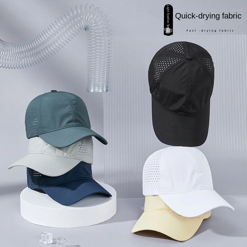 Spring And Summer Peaked Mesh Cap Sports Quick drying Hat Men Travel Sun-proof Essential Sun-proof Breathable Mesh Baseball Cap 2