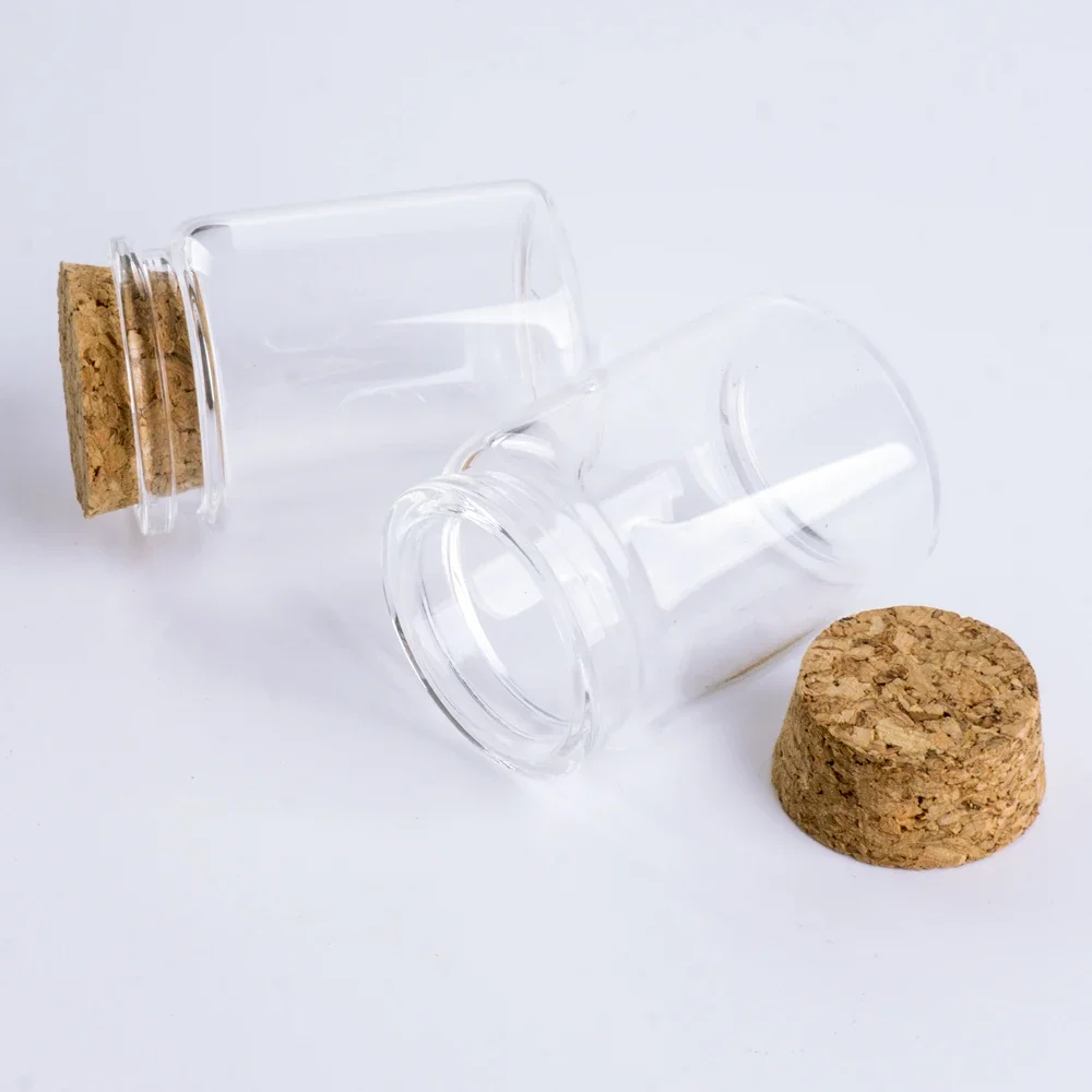 50*37mm 30ml Glass Bottle With Cork Test Tube Stopper Spice Bottles Container Simple Jars Vials DIY Practical Craft 12pcs/Lot