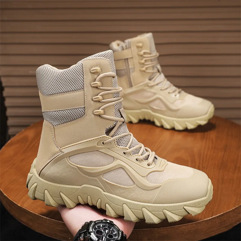 

Зимние мужские ботинки, уличные мотоциклетные ботинки на толстой подошве, мужские мягкие и удобные нескользящие лоферы, износостойкие новые ботинки средней высоты