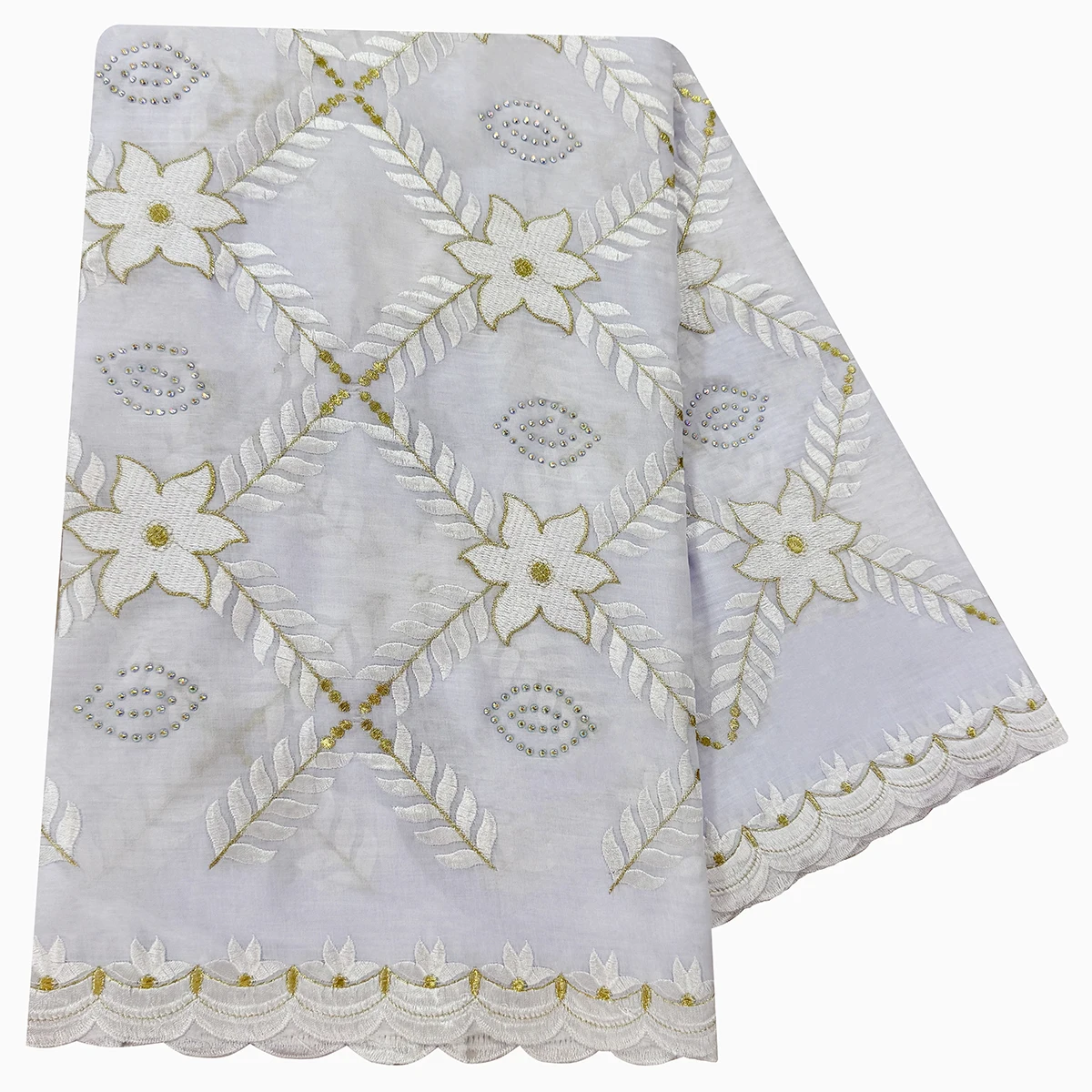 100% Cotton Fabric Rayon Cotton Thread Eembroidered Scarf Dubai Excellent Style African Women Hijab Muslim Scarf High Quality