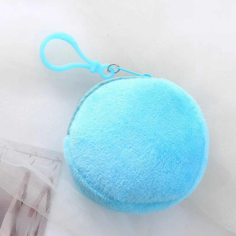 Cartoon Cute Coin Purse Sanitary Napkin Kawaii Wallet Plush Coin Bag Key Earphone Coin Organizer Pouch Zipper Bag Kids Gifts