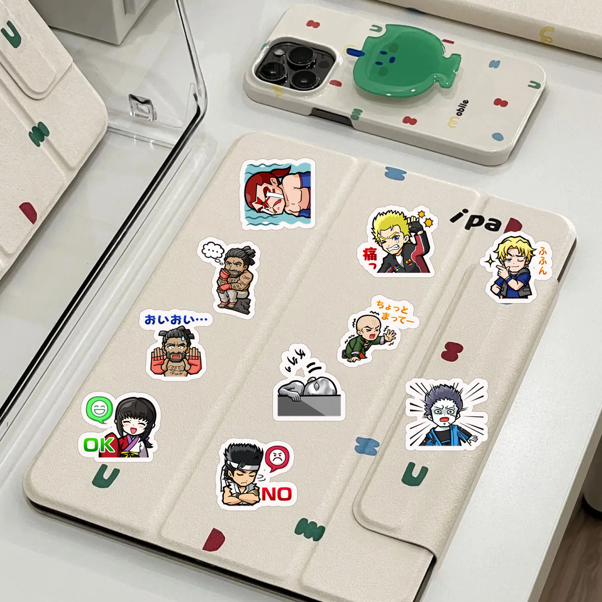 King of Fighters Game Stickers Cute Cartoon Emoji Pack Full Set of Character Stickers,Used for Computer,Scene Decoration view 4