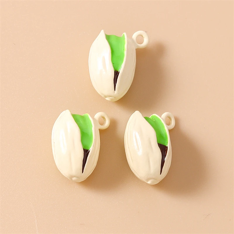 5 Stück Niedliche 3D Emaille Lebensmittel-Anhänger (Banane, Wassermelone, Mais) für Schmuckherstellung, Halsketten, Ohrringe, DIY-Bastelzubehör – Detail 8