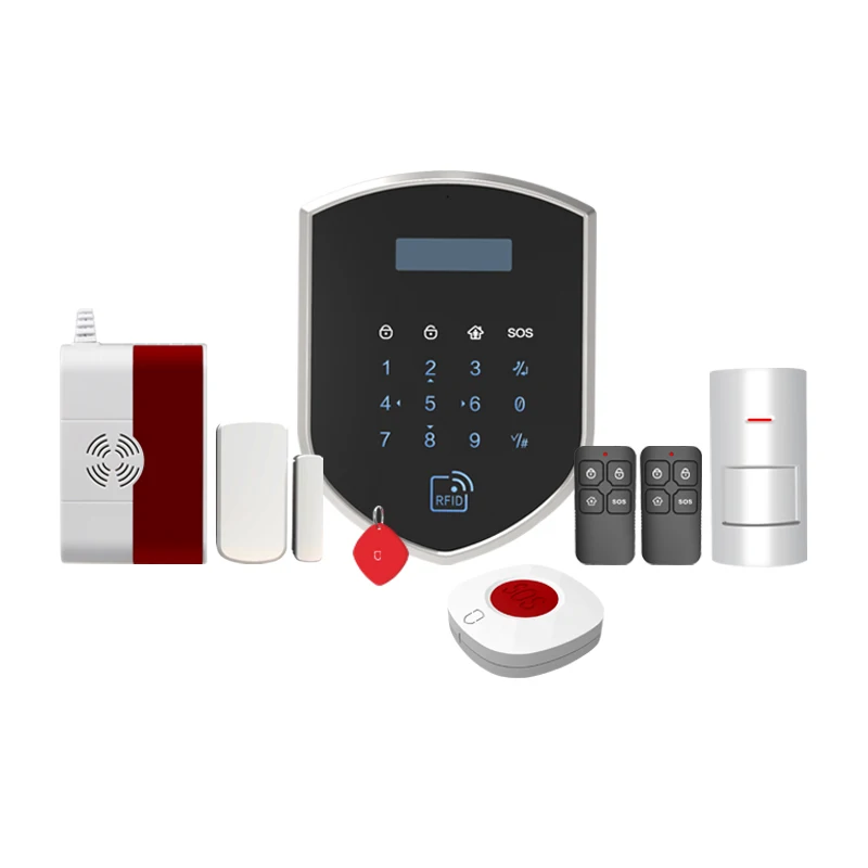 

LoRa 3G GSM WIFI Smart Home Intruder Security Alarm System With App With CID+SIA CMS Center Monitoring