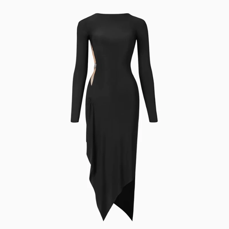 ชุดเดรสผ่าหลังแบบเปิดหลัง ดีไซน์หรูหราและสง่างาม สำหรับผู้หญิง ชุดฝึกซ้อมเต้นละติน ชุดเต้นบอลรูมสำหรับผู้ใหญ่ พร้อมชุดชั้นในในตัว