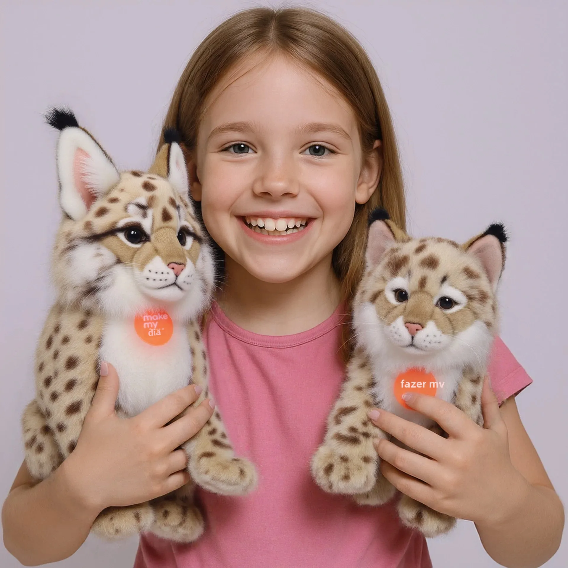 Brinquedo de pelúcia realista lynx bobcat, animal de pelúcia, 13,7 polegadas, ultra-macio, realista, figura de gato selvagem, presente para crianças, decoração de casa, colecionável