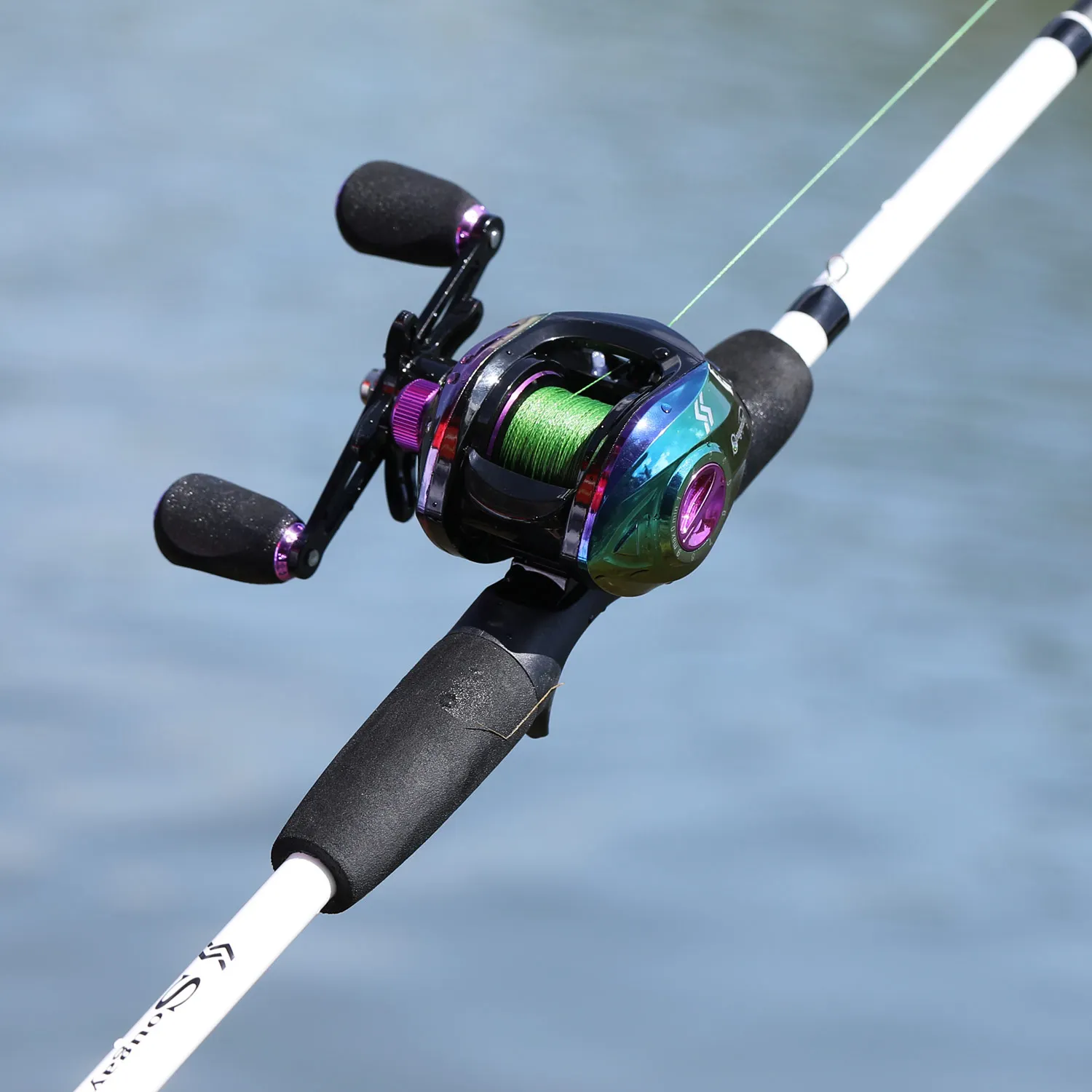 Sougayilang 4 أقسام إغراء الصيد رود الغزل/الصب خفيفة الوزن قصبة صيد خشبية الألياف الزجاجية السفر قضيب الصيد Pesca