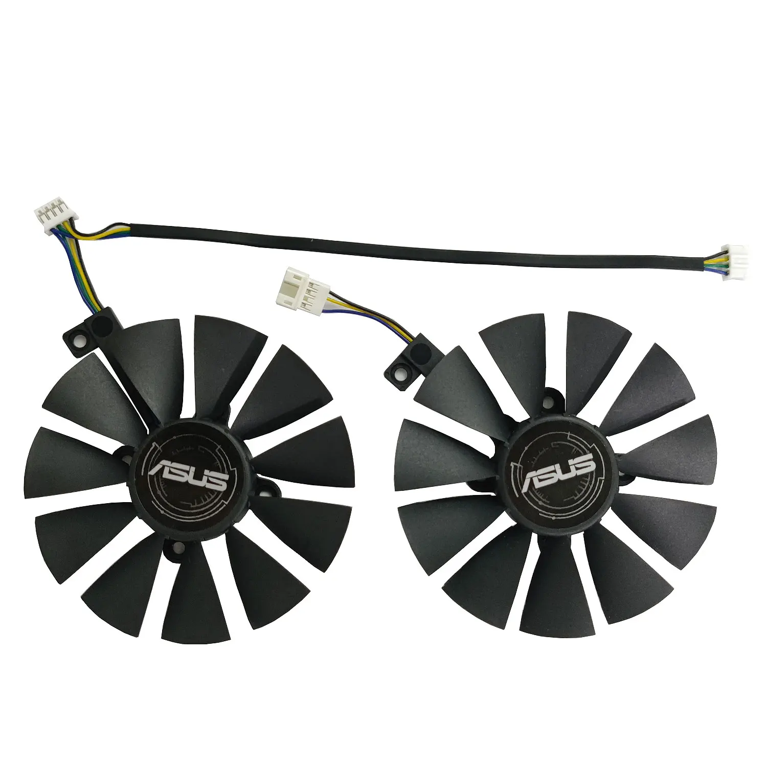 NEW 1LOT PLD09210S12HH FDC10U12S9-C T129215BU T129215SU GPU Fan，For ASUS RX 580 570 470、GTX 1070 1060 Video Card Cooling Fan