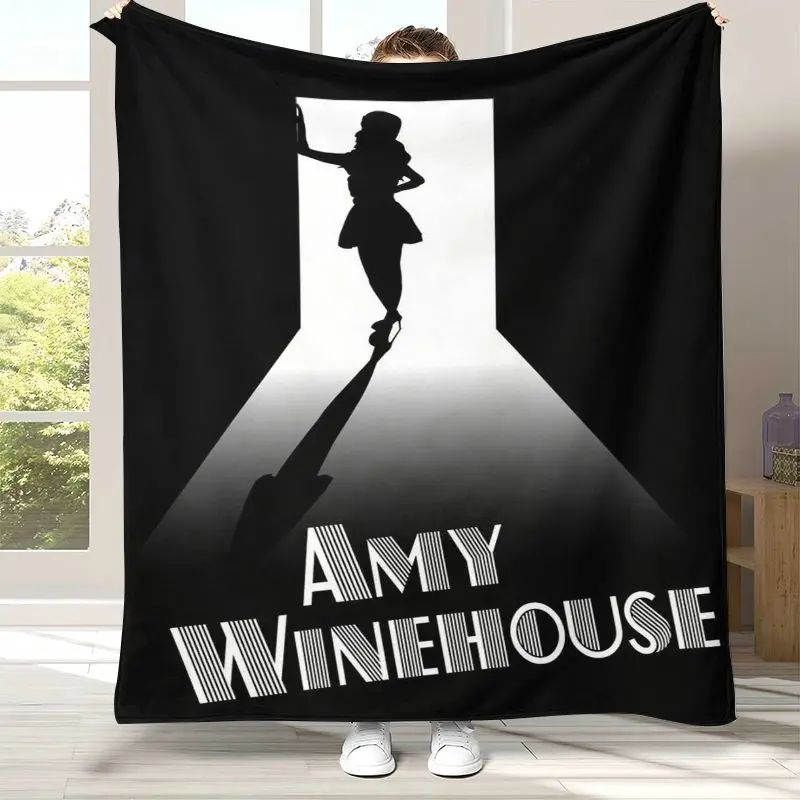 Amy Winehouse Music Singer Soft Flannel Throw Blanket,Cozy Warm Blanket for Bed,Sofa,Living Room,Picnic,Camping,Home Decor,Gift