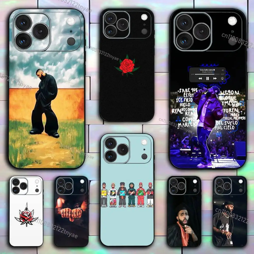 Funda para teléfono iPhone 17,16,15,14,13,12,11,X,XR,XS,Plus,Mini,Pro,Max E-Eladio Carrion DON KBRN, funda negra suave a prueba de golpes de TPU